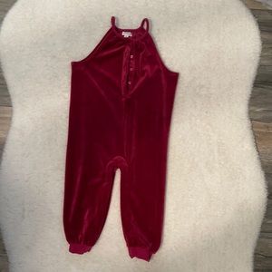 Velvet jumpsuit